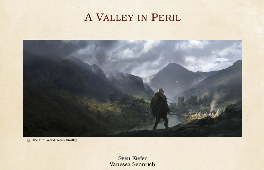 Cover of the Dungeons and Dragons story A Vally in Peril written by Sven Kiefer and Vanessa Sennrich