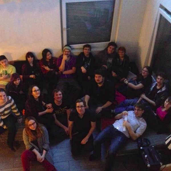 Group picture of TeamDerpalert taken at the first official gathering of all memebers.