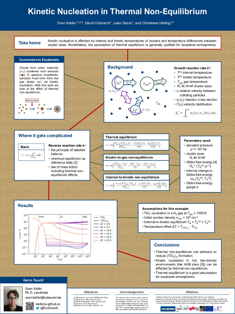 Sven Kiefer's poster for the Exoplanet 4 conference in the USA.